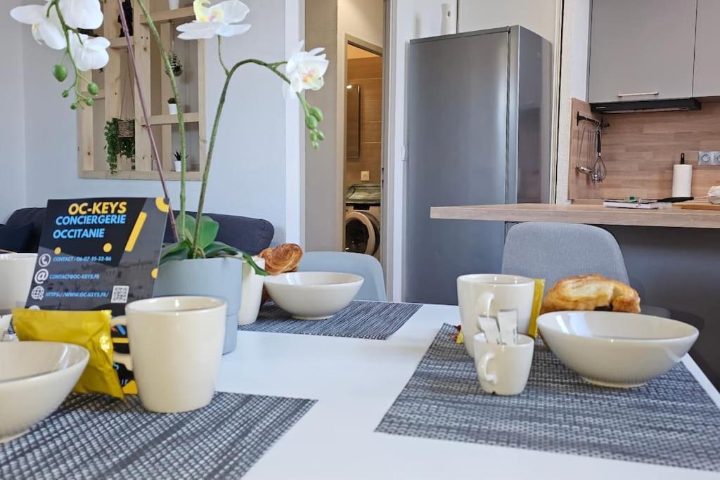 L'Orchidee, Proche De La Gare Avec Clim Et Terrasse Apartment Narbonne Exterior foto